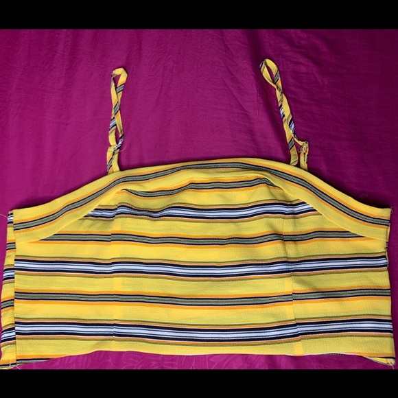 Cropped Tie Back Top - Picture 1 of 4